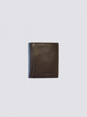 Brown Ben Sherman Arden Leather Micro Wallets | RAETCL-371