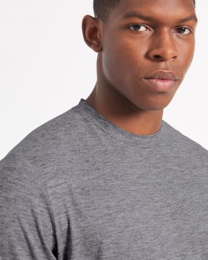 Grey Ben Sherman Performance Stretch Marl T-Shirt | DEZCKL-695