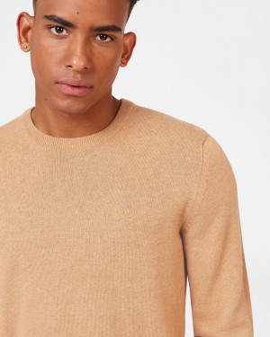 Grey Ben Sherman Signature Crewneck Knitwear | KQBYFA-647