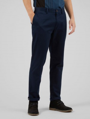 Navy Ben Sherman Signature Slim Stretch Chino Pants | RXWYUZ-385