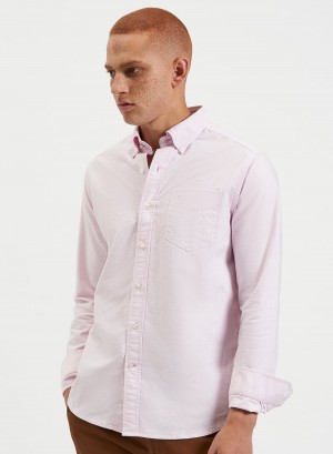 Pink Ben Sherman Brighton Oxford Organic Shirts | BXFTYN-023