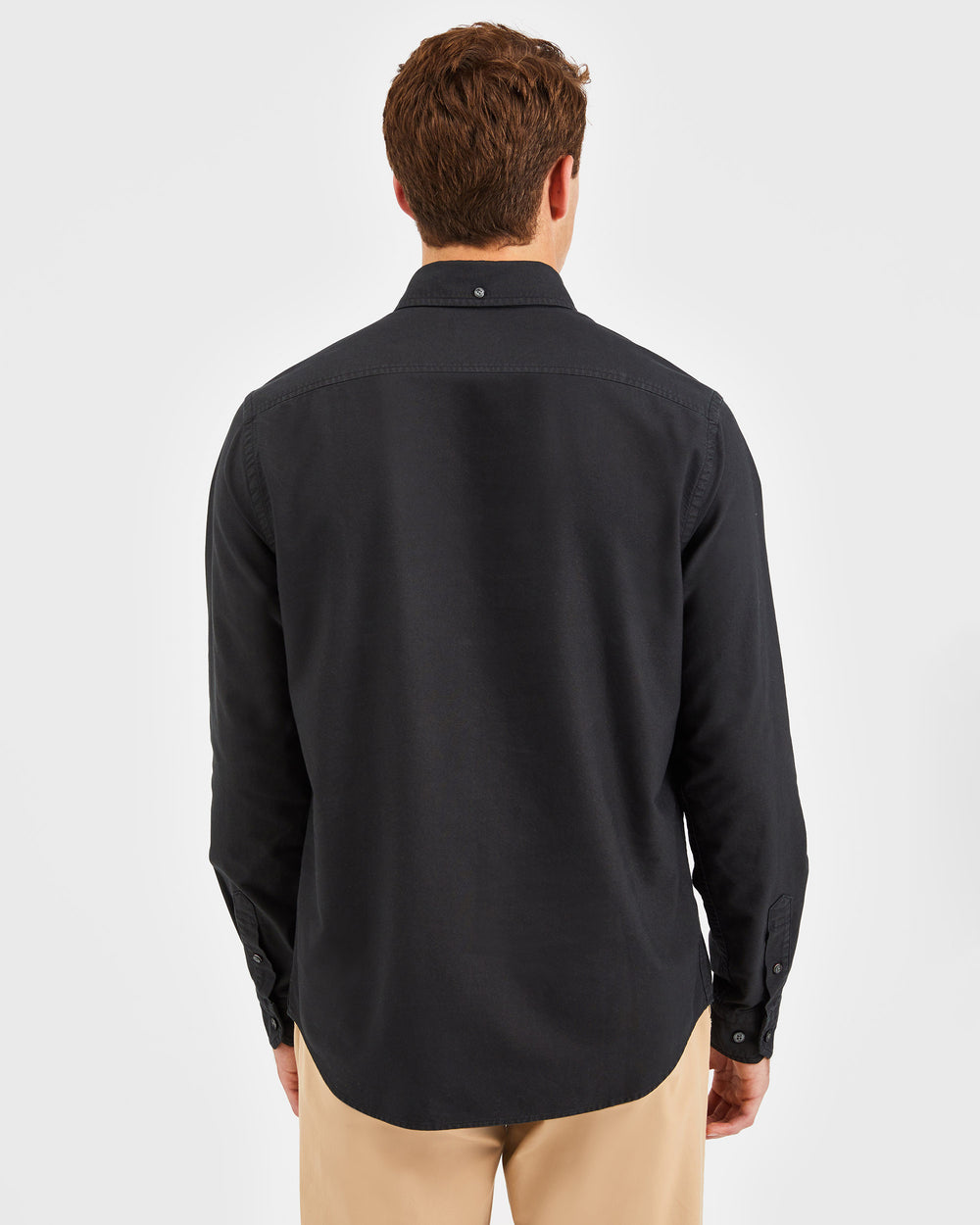 Black Ben Sherman Beatnik Oxford Garment Dye Shirts | HRXEWN-193