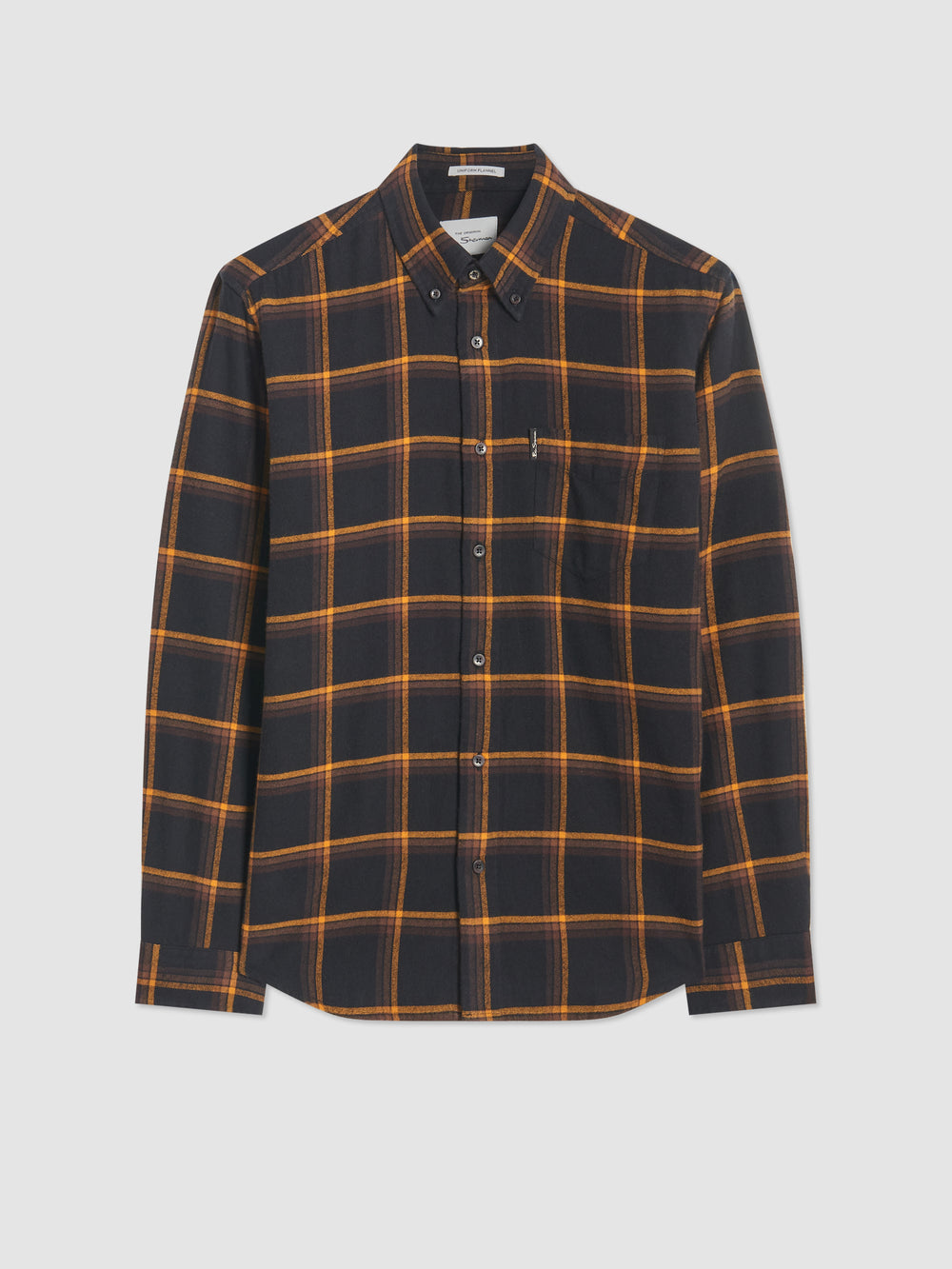 Black Ben Sherman Oversized Brushed Check Shirts | ZYIVJL-573