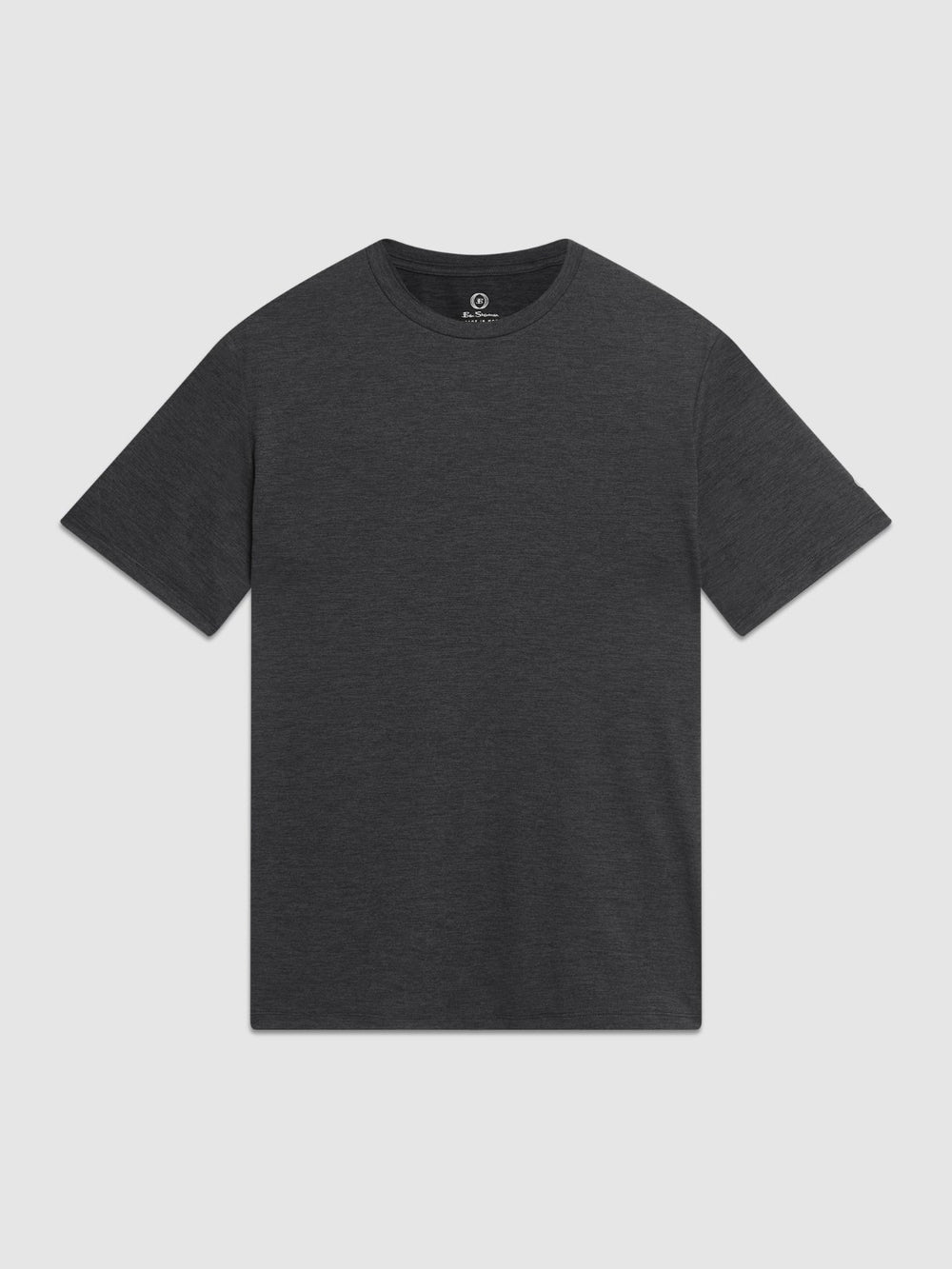 Black Ben Sherman Performance Stretch Marl T-Shirt | YZFDKA-938