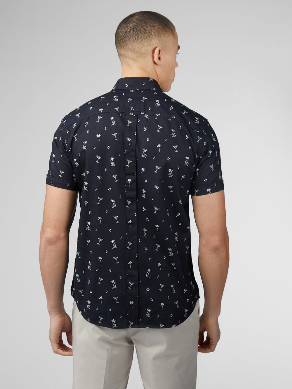 Black Ben Sherman Scattered Shirts | QHNUJL-912