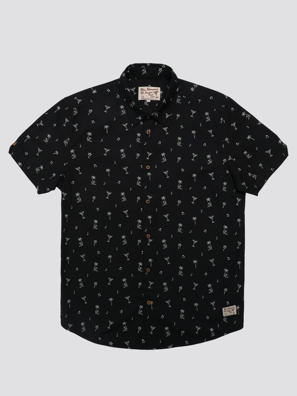 Black Ben Sherman Scattered Shirts | QHNUJL-912