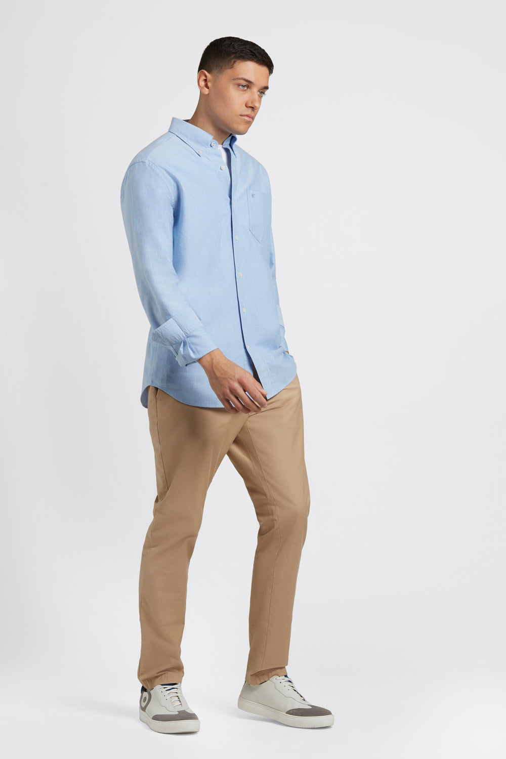 Blue Ben Sherman Brighton Oxford Organic Shirts | FIZYHB-145