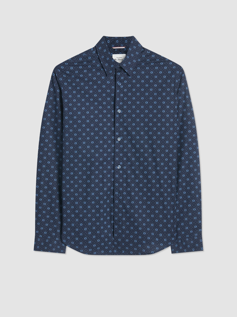 Blue Ben Sherman Signature Geo Shirts | PKBXYF-698