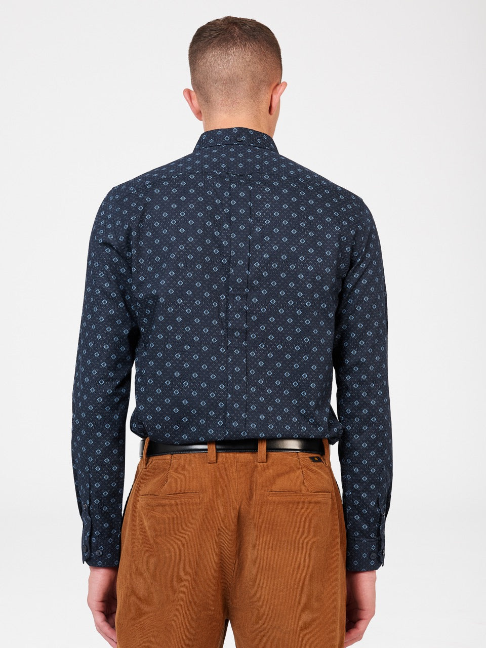 Blue Ben Sherman Signature Geo Shirts | PKBXYF-698