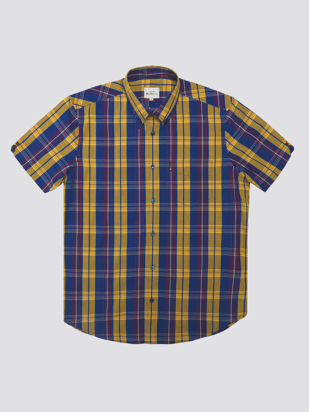 Blue Ben Sherman Signature Irregular Check Shirts | DYVXTL-957