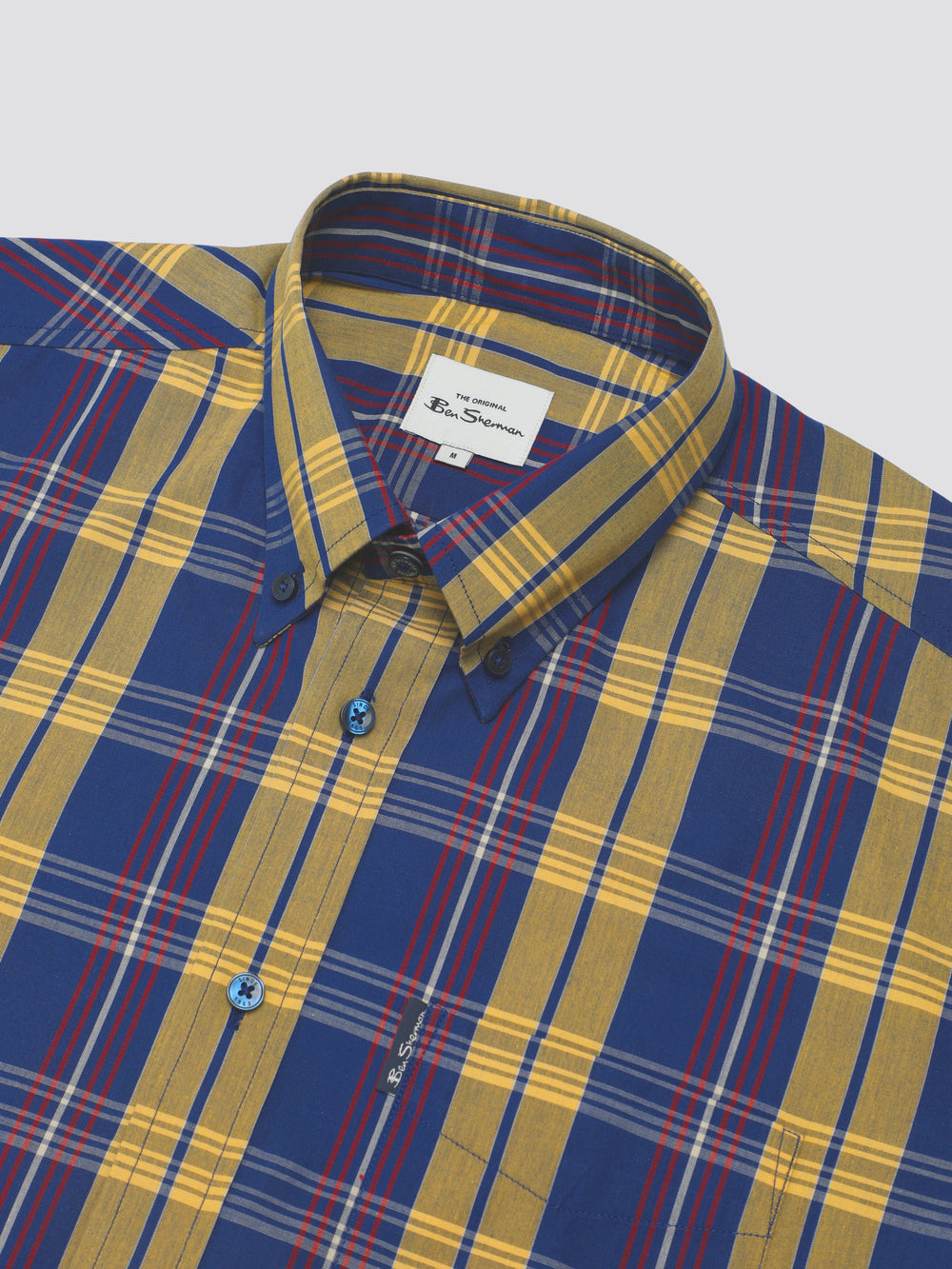 Blue Ben Sherman Signature Irregular Check Shirts | DYVXTL-957