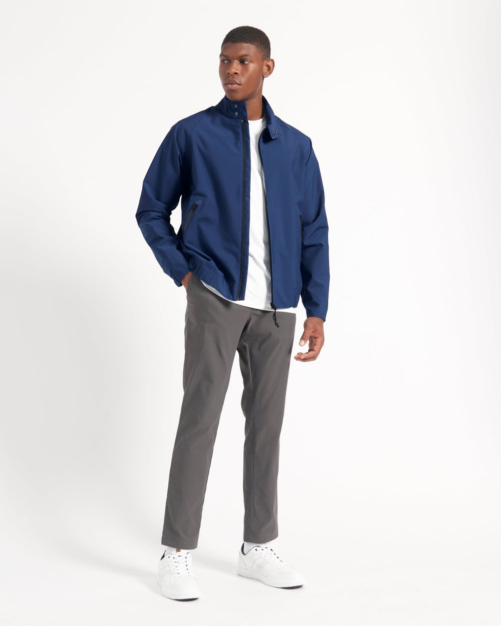 Blue Ben Sherman Waterproof Harrington Jackets | ZORJEF-640