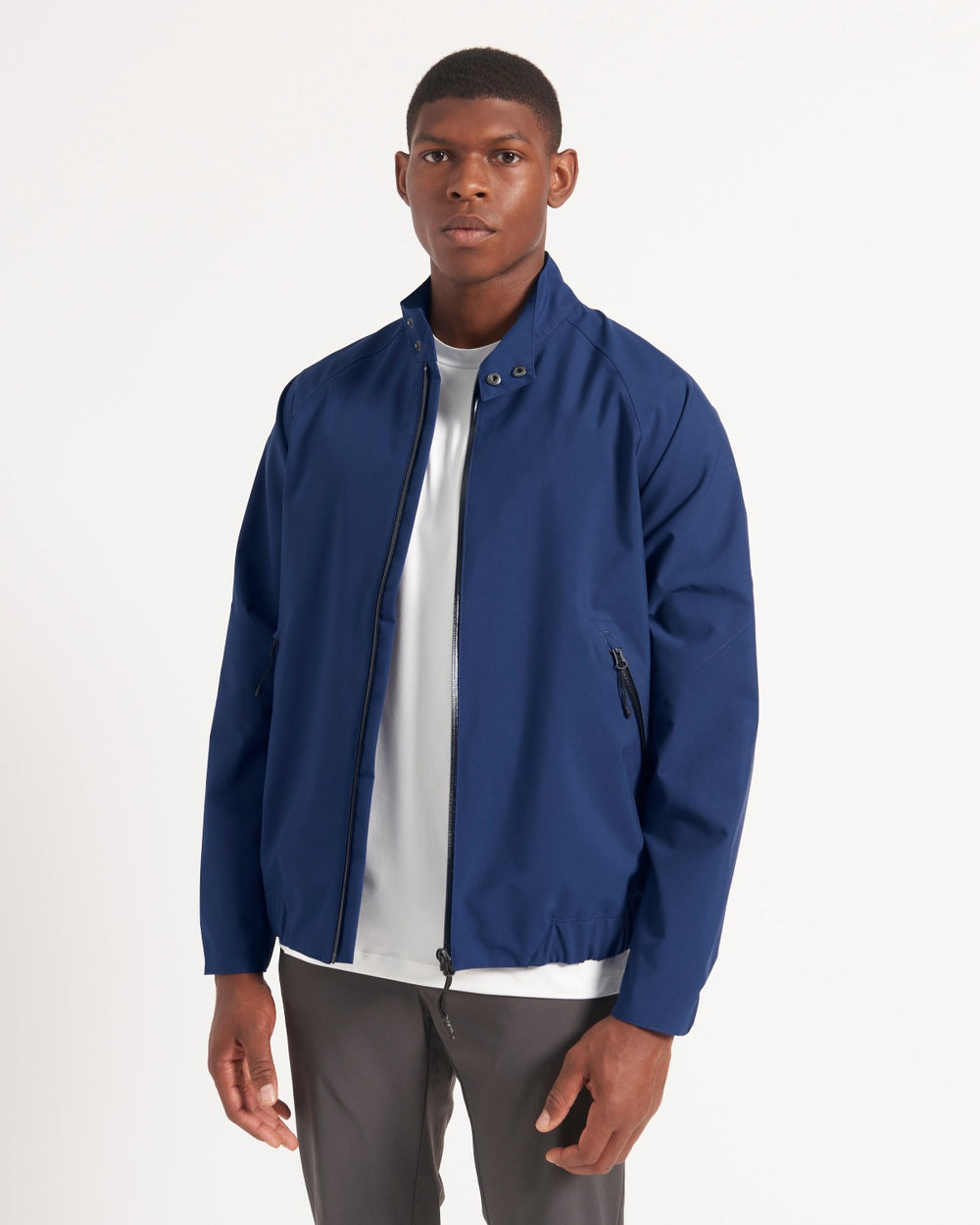 Blue Ben Sherman Waterproof Harrington Jackets | ZORJEF-640