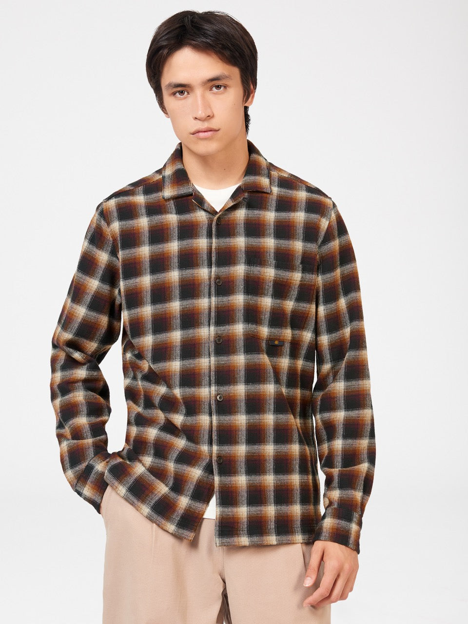 Brown Ben Sherman B by Ben Sherman Ombre Check Shirts | AFJWPM-819