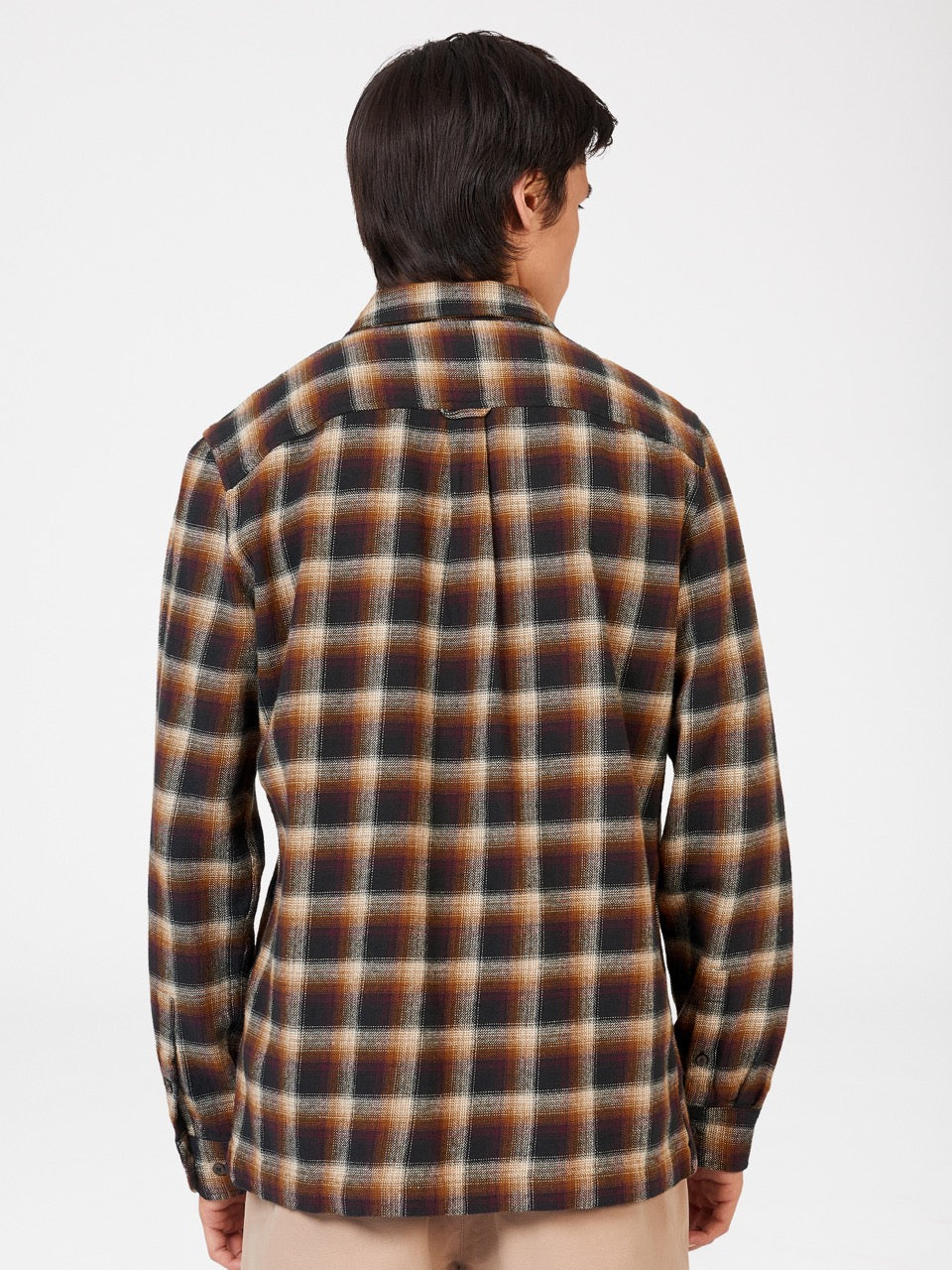 Brown Ben Sherman B by Ben Sherman Ombre Check Shirts | AFJWPM-819