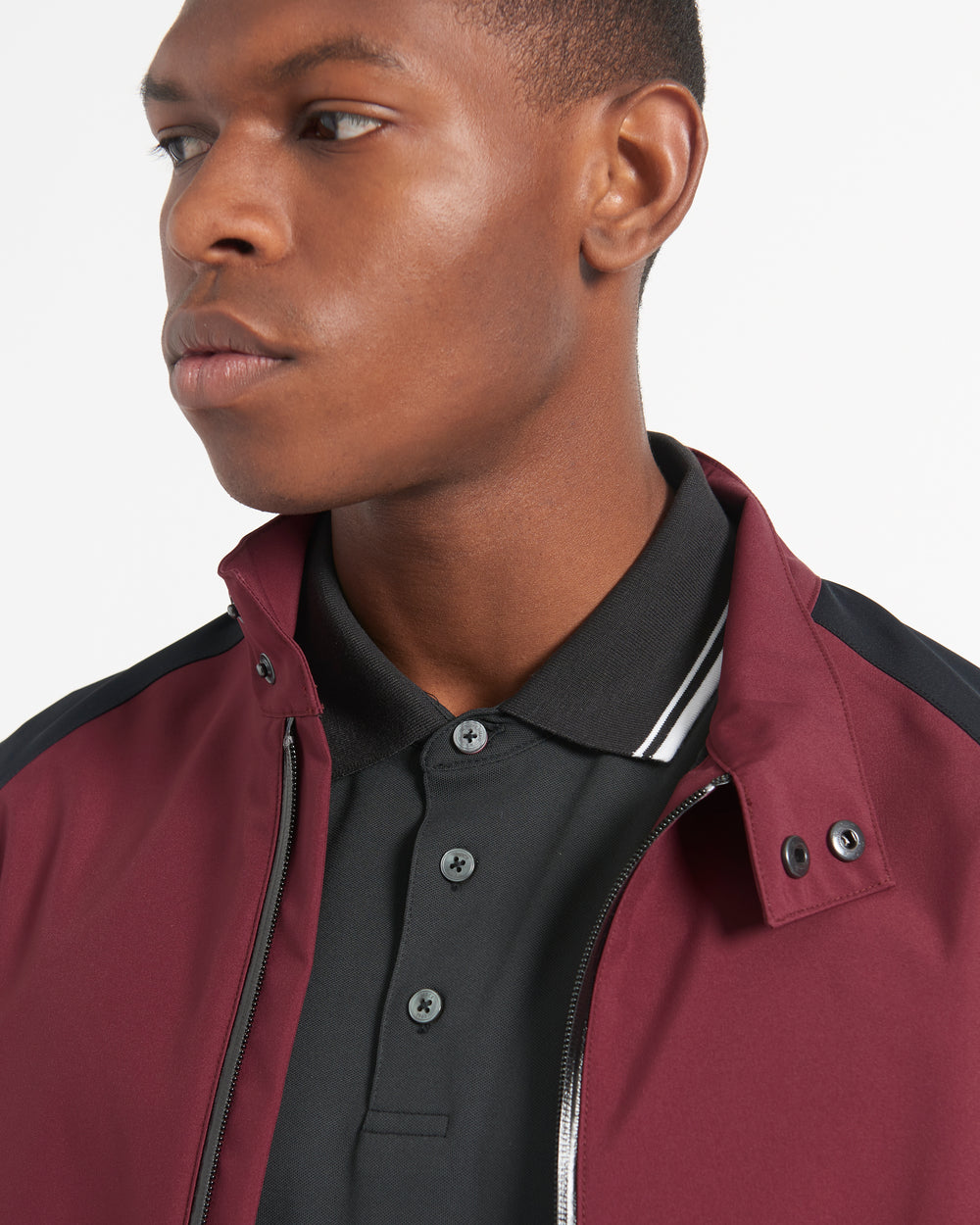 Burgundy Ben Sherman Waterproof Harrington Jackets | XILWZN-569