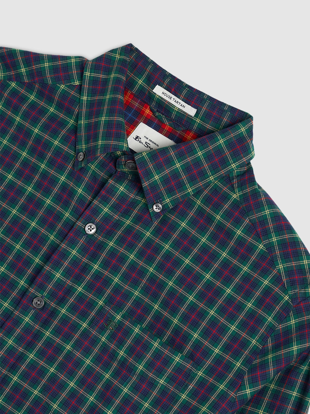 Green Ben Sherman House Tartan Twill Shirts | GQUJCM-748