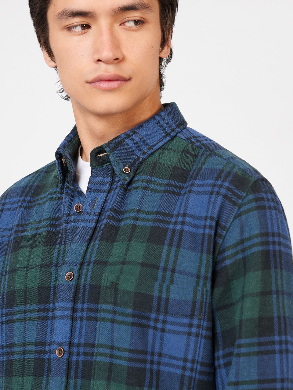 Green Ben Sherman Signature Tartan Check Shirts | MZNYJQ-649