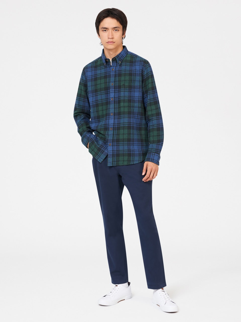 Green Ben Sherman Signature Tartan Check Shirts | MZNYJQ-649