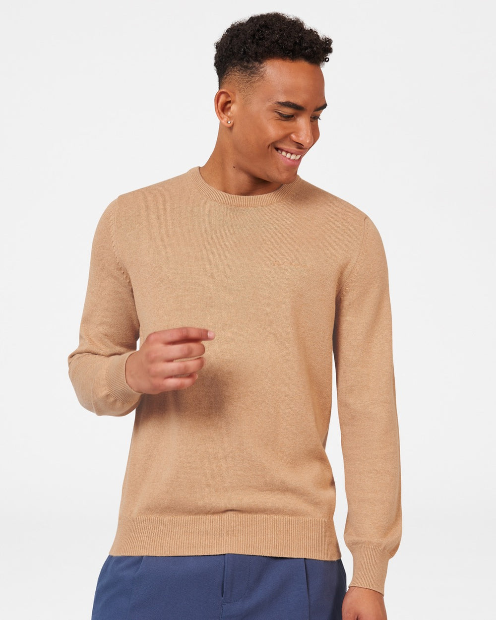 Grey Ben Sherman Signature Crewneck Knitwear | KQBYFA-647