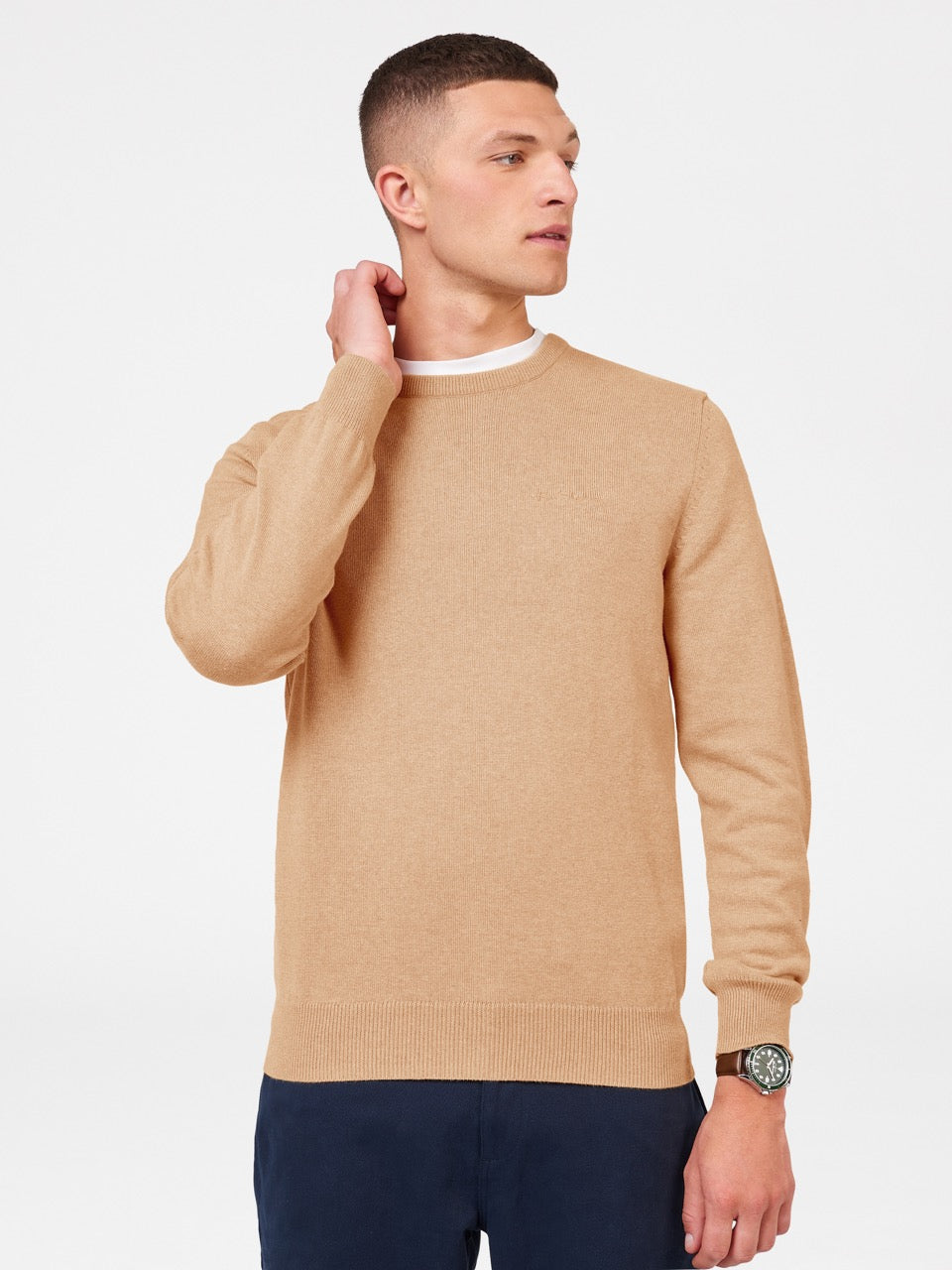 Grey Ben Sherman Signature Crewneck Knitwear | KQBYFA-647