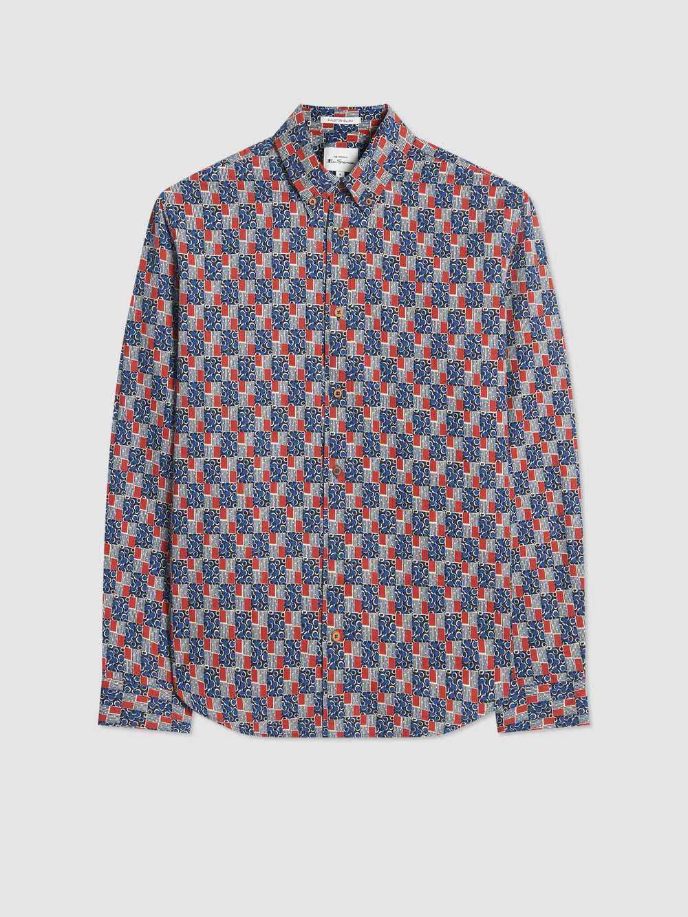 Indigo Ben Sherman 1950s Checkerboard Shirts | IWBSLK-816