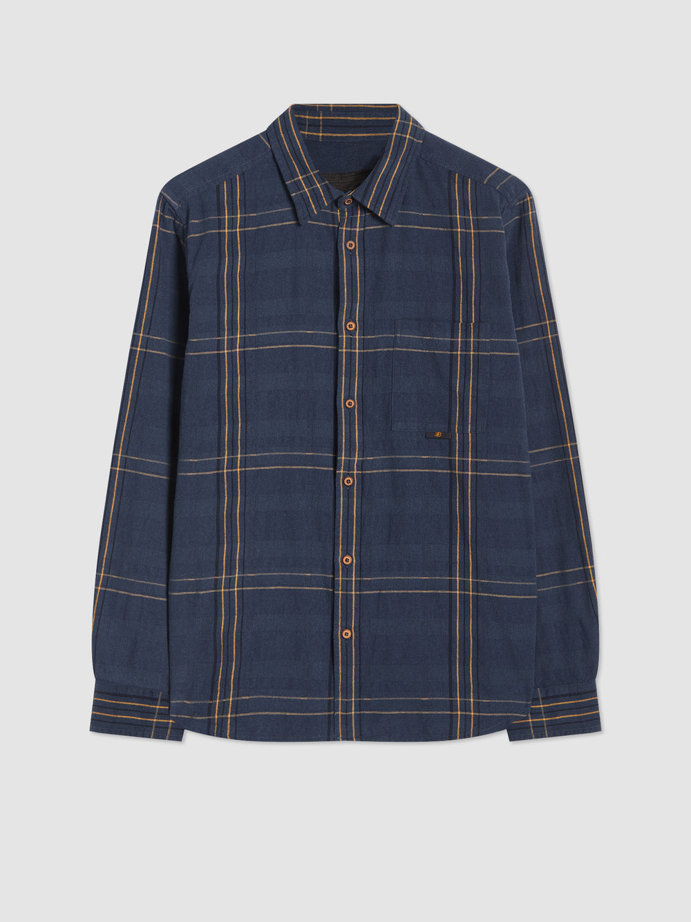 Indigo Ben Sherman B by Ben Sherman Indigo Check Shirts | ACVWDP-457