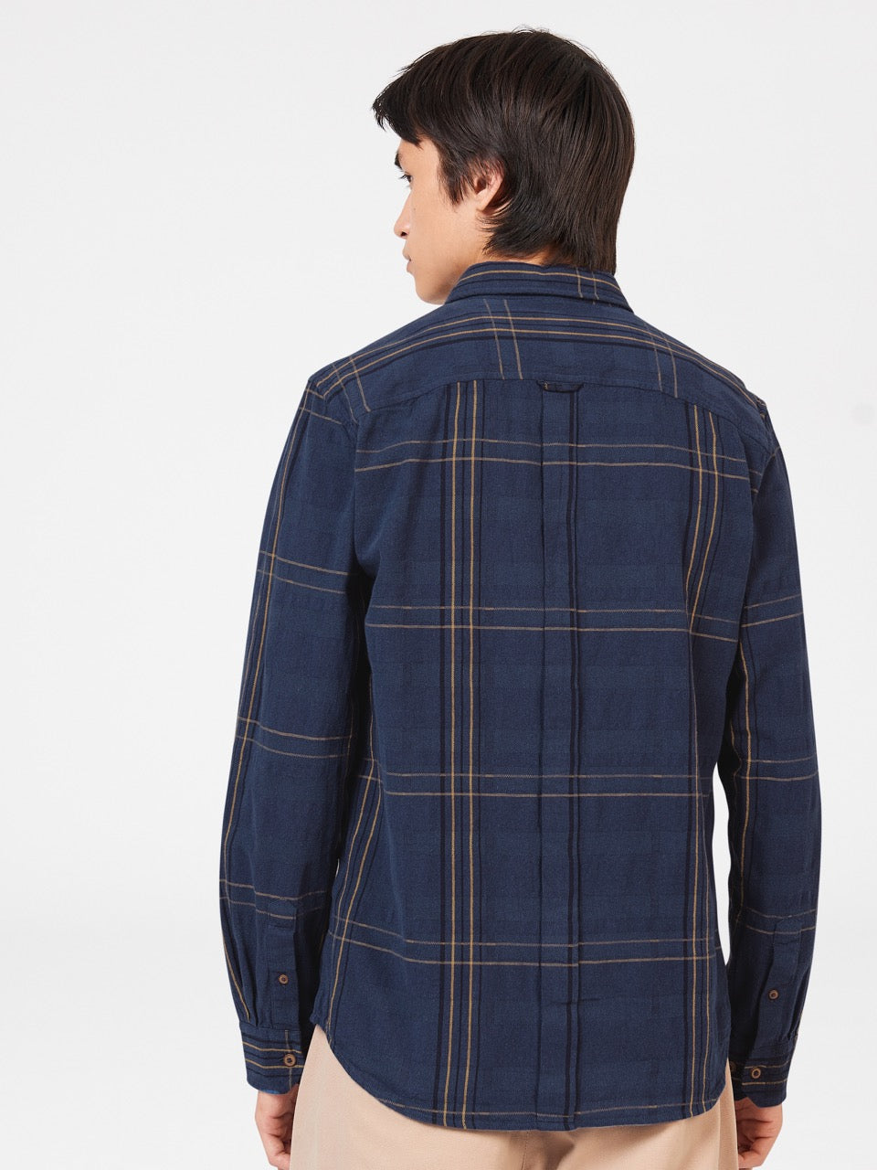 Indigo Ben Sherman B by Ben Sherman Indigo Check Shirts | ACVWDP-457