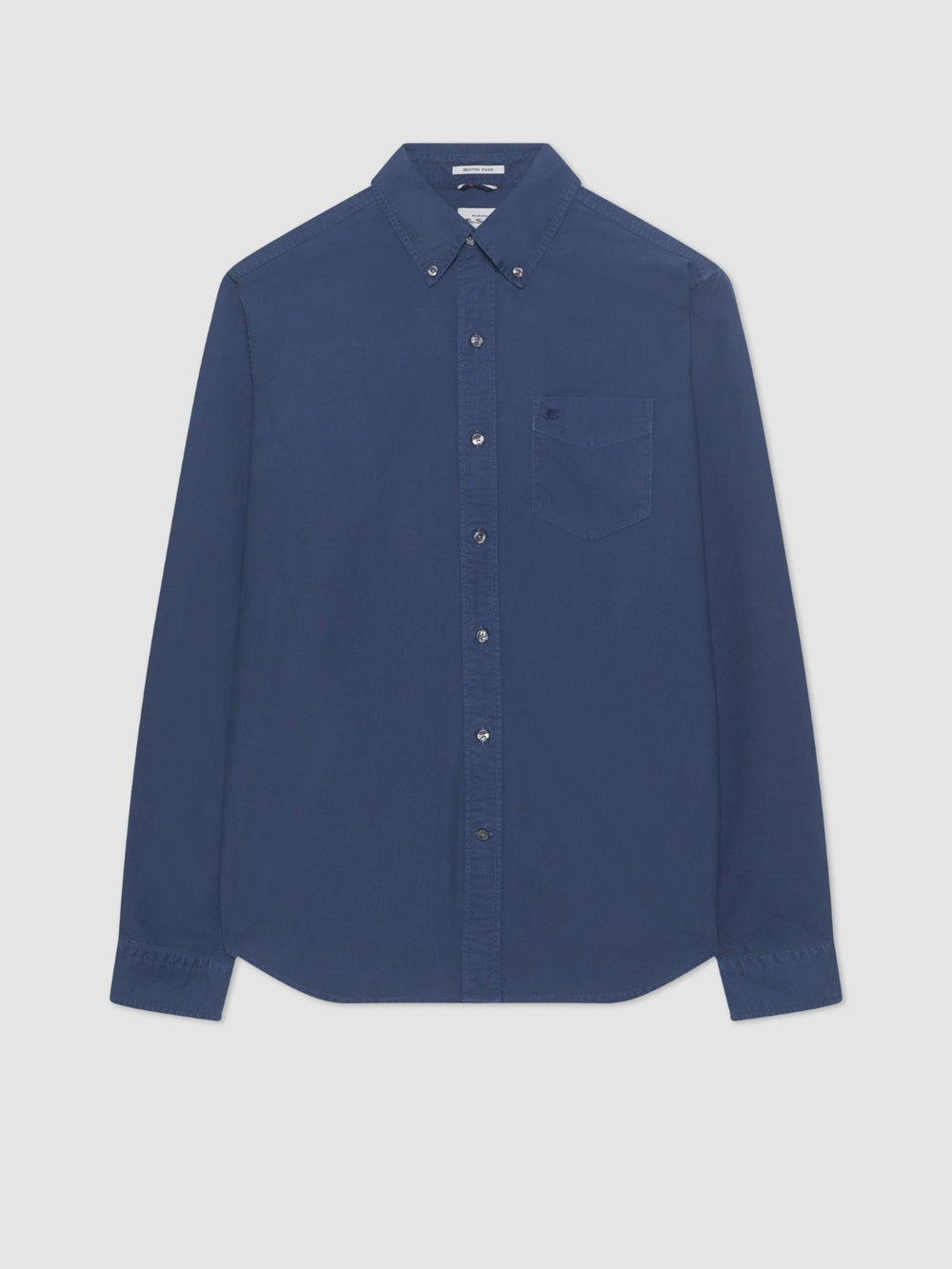 Indigo Ben Sherman Beatnik Oxford Garment Dye Shirts | NXOEGI-819