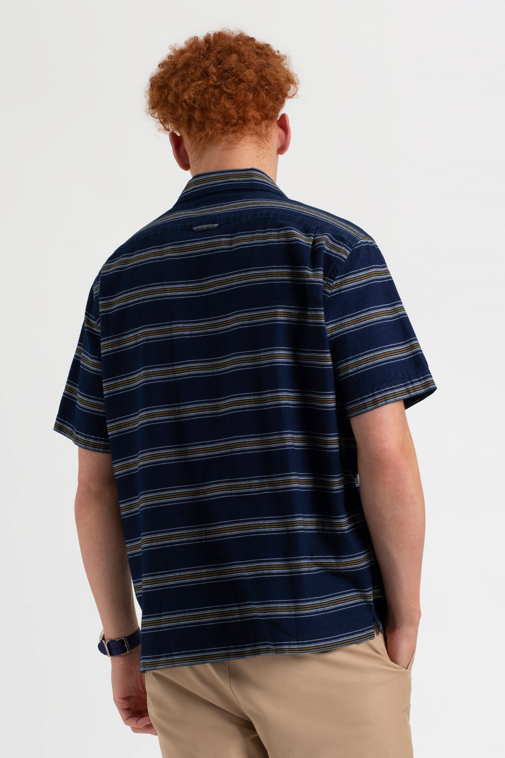 Indigo Ben Sherman Dalston Blues Lightweight Stripe Shirts | ZKAXDB-106