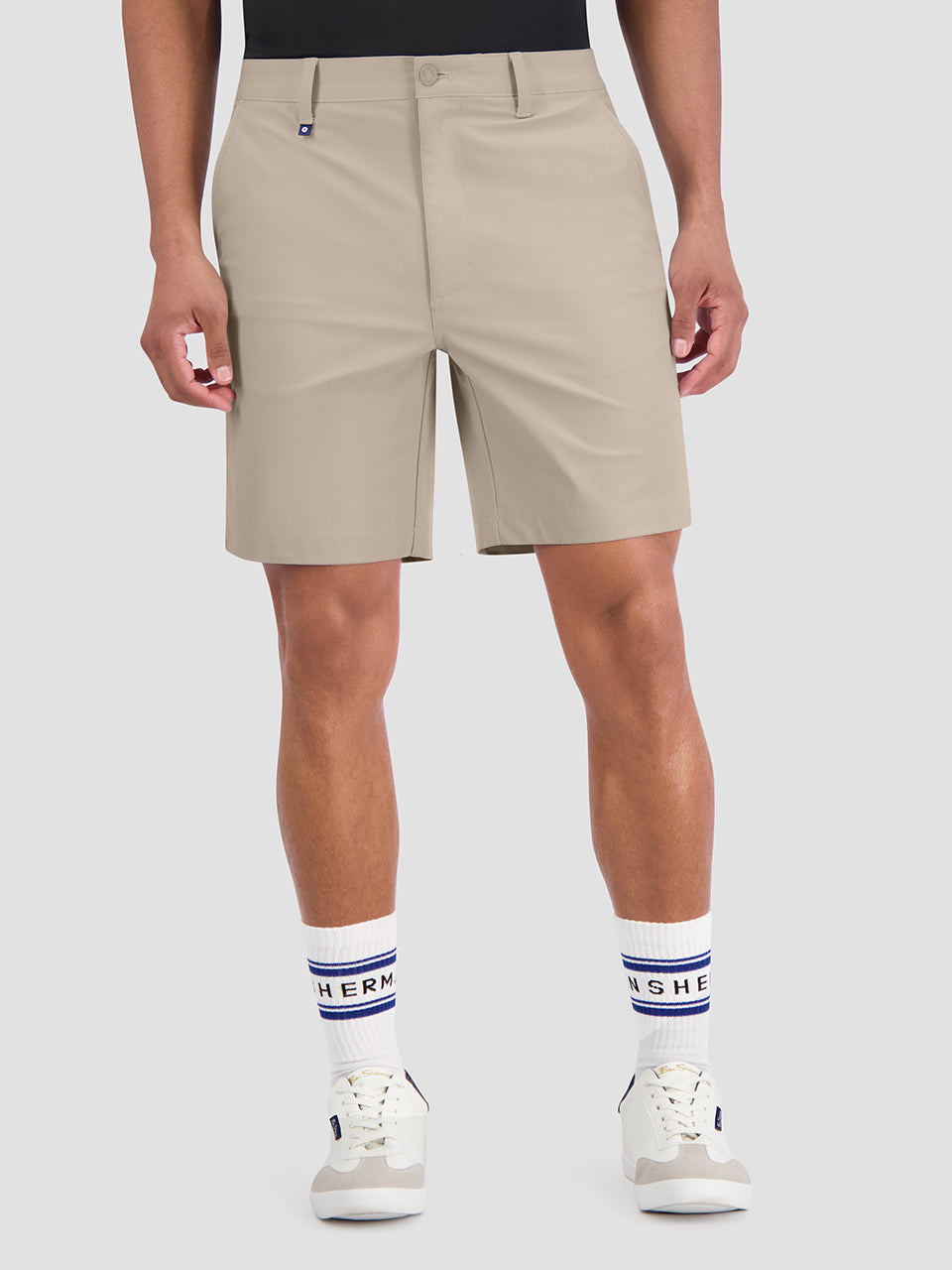 Khaki Ben Sherman 4Way Stretch Tech Shorts | TYNLZJ-703