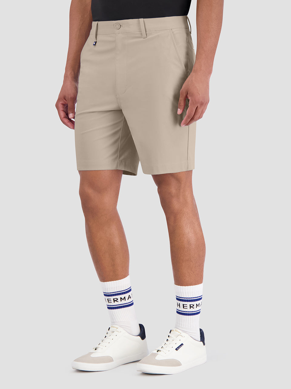 Khaki Ben Sherman 4Way Stretch Tech Shorts | TYNLZJ-703