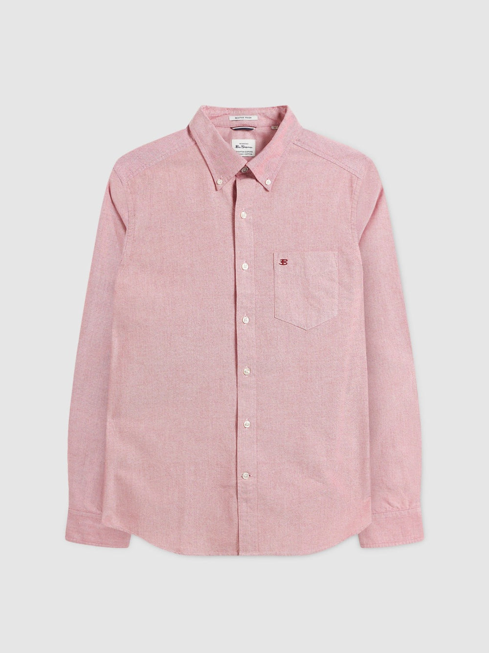 Light Red Ben Sherman Brighton Oxford Organic Shirts | IWNAQG-607