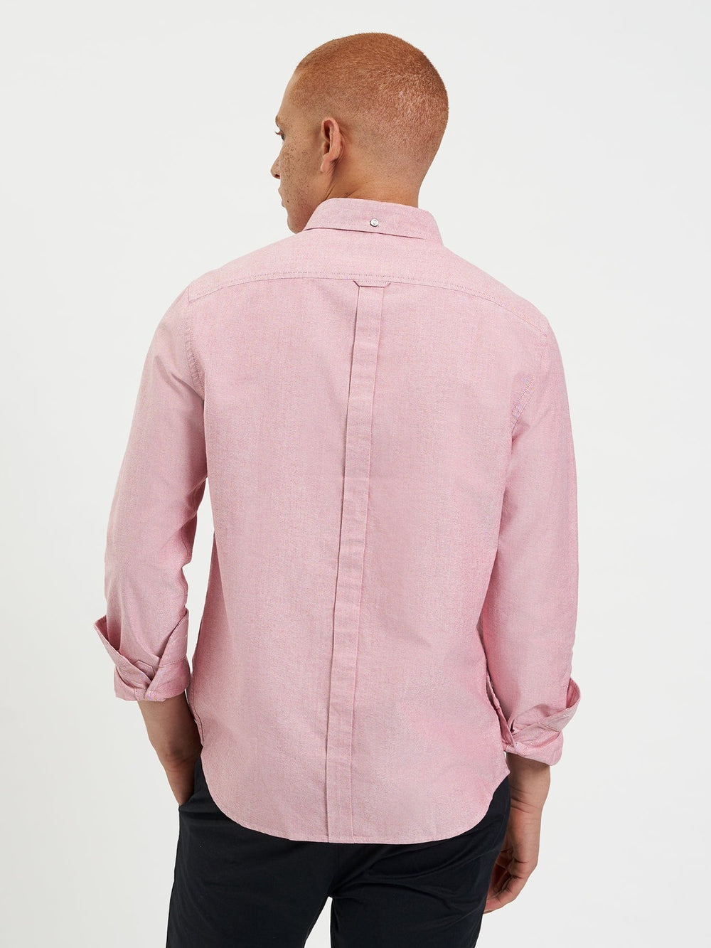 Light Red Ben Sherman Brighton Oxford Organic Shirts | IWNAQG-607