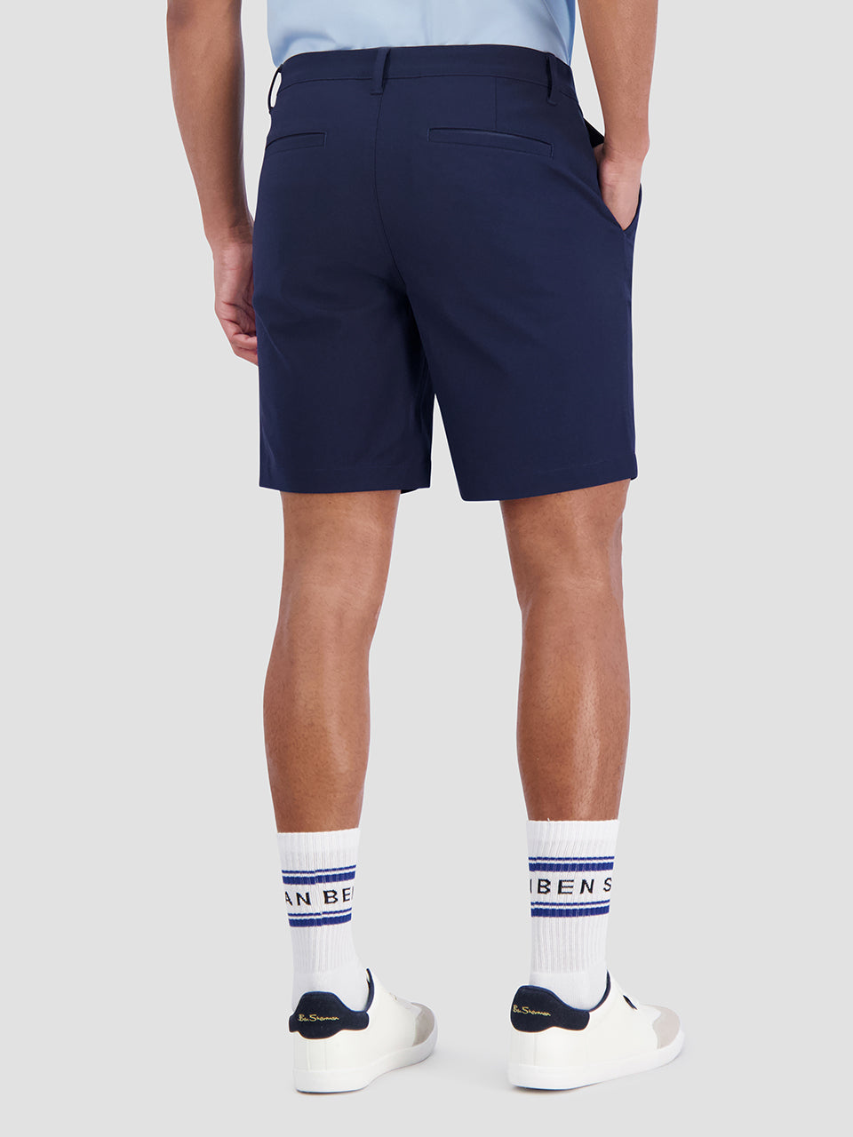 Navy Ben Sherman 4Way Stretch Tech Shorts | VWKLXN-967