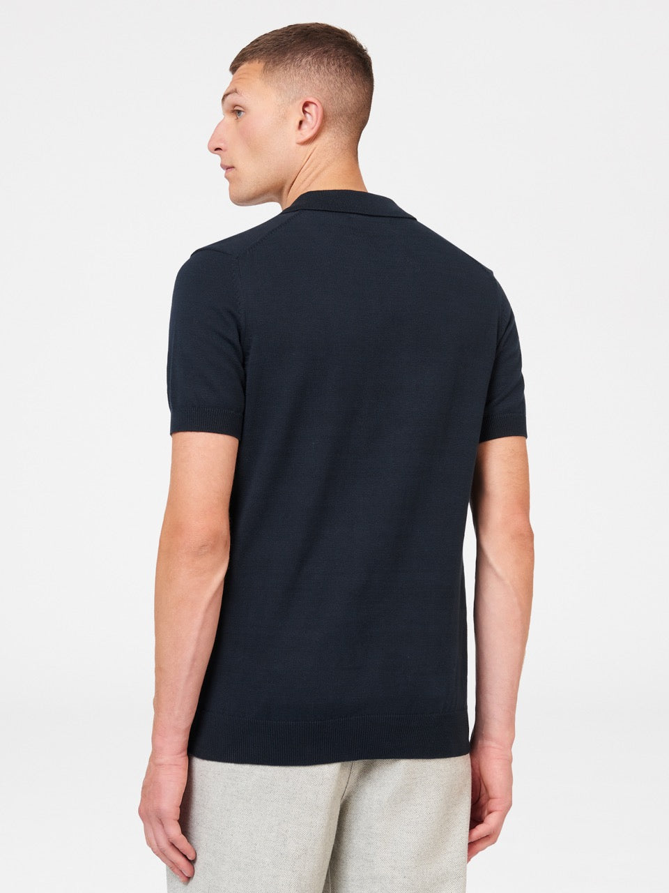 Navy Ben Sherman B by Ben Sherman London Rebels Polo Neck Sweaters | XDEFVB-168