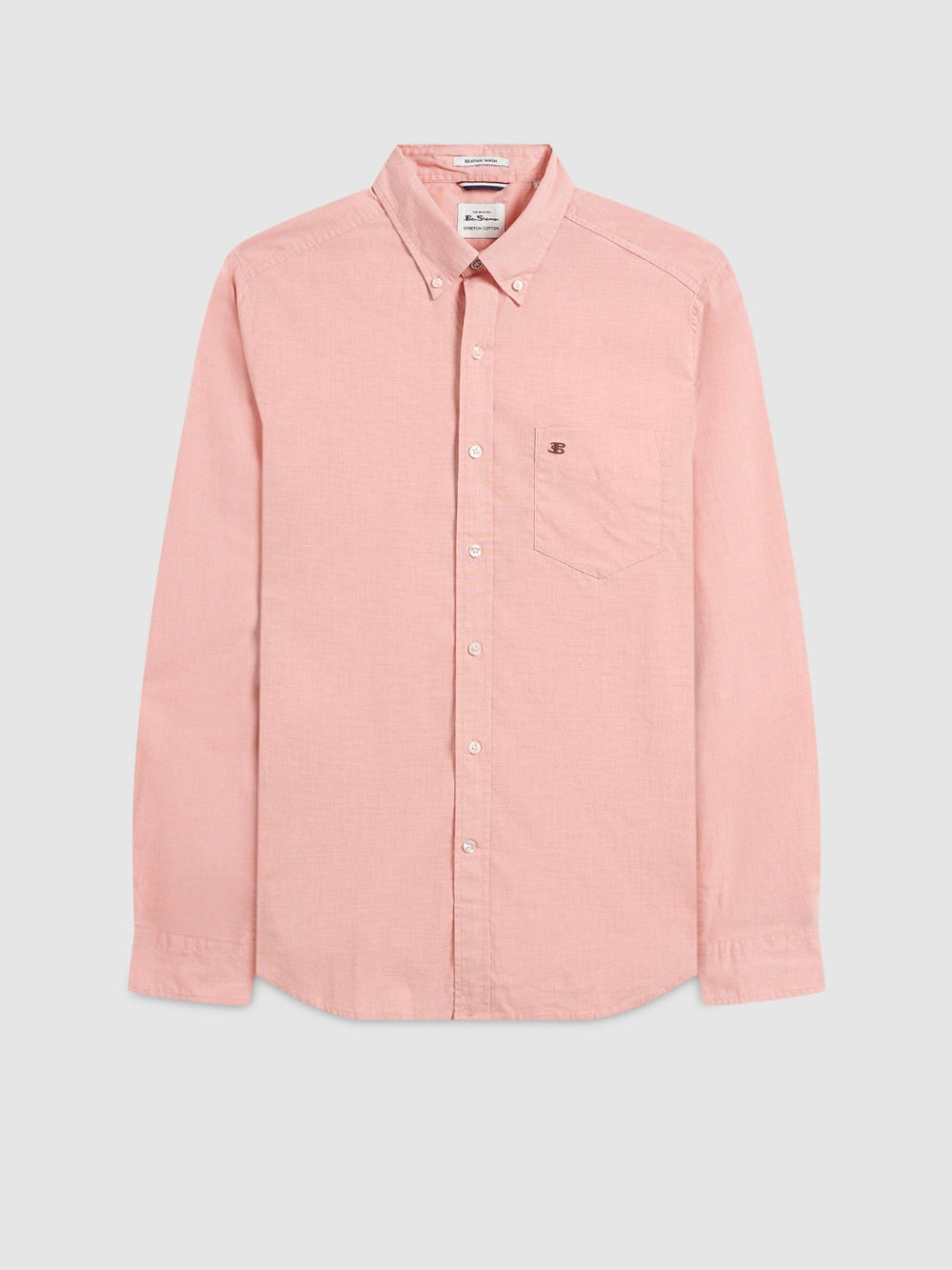 Orange Ben Sherman Beatnik Wash Long-Sleeve Shirts | NBUHJX-908