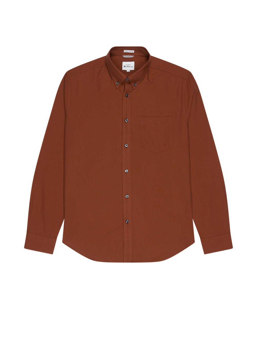 Orange Ben Sherman Signature Long-Sleeve Oxford Shirts | SXTGYC-823