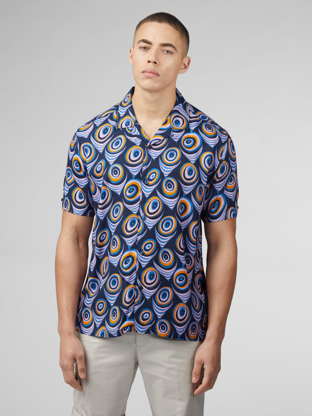 Purple Ben Sherman B by Ben Sherman Psychedelic Print Shirts | ZBOFWJ-705