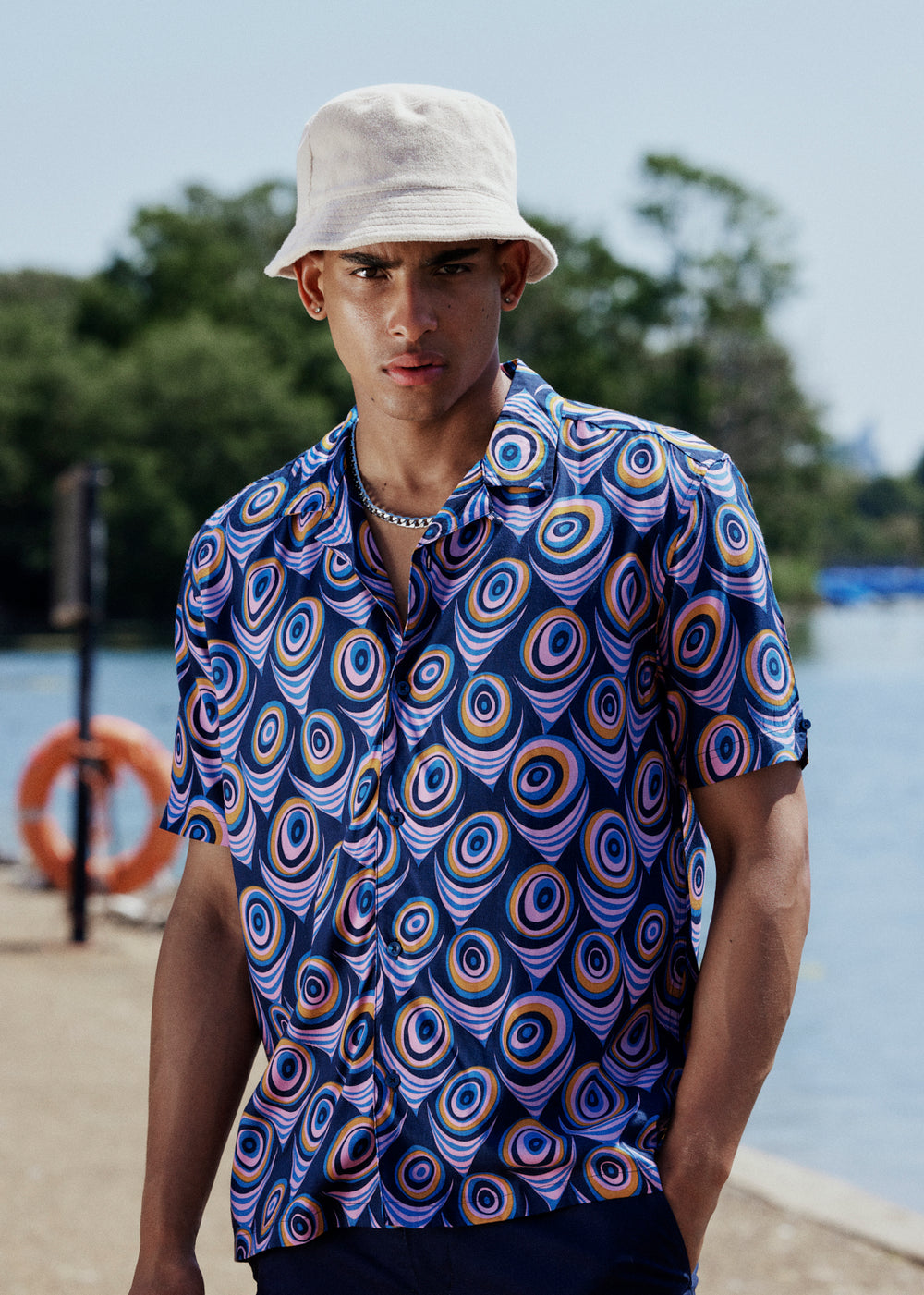 Purple Ben Sherman B by Ben Sherman Psychedelic Print Shirts | ZBOFWJ-705