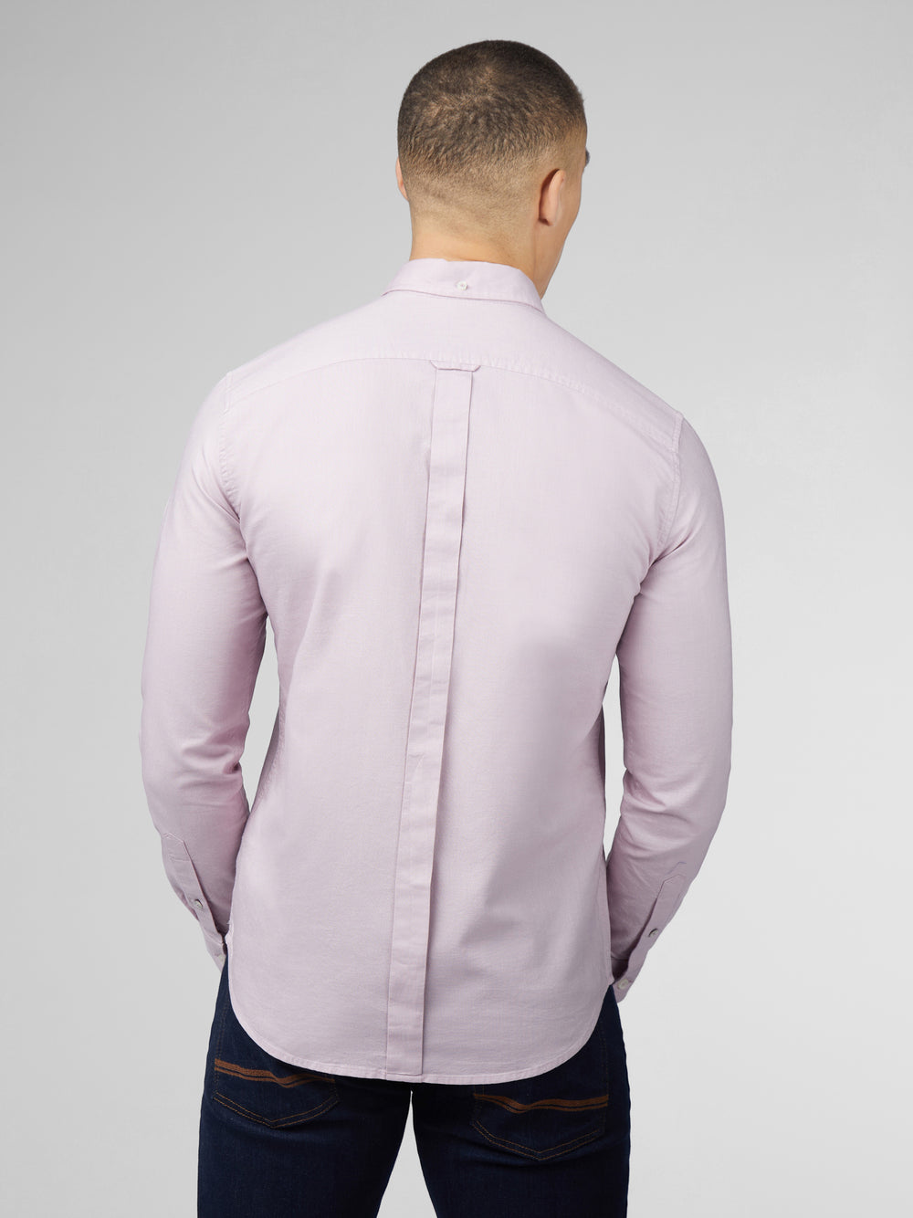 Purple Ben Sherman Signature Oxford Long Sleeve Shirts | TYSMNL-152