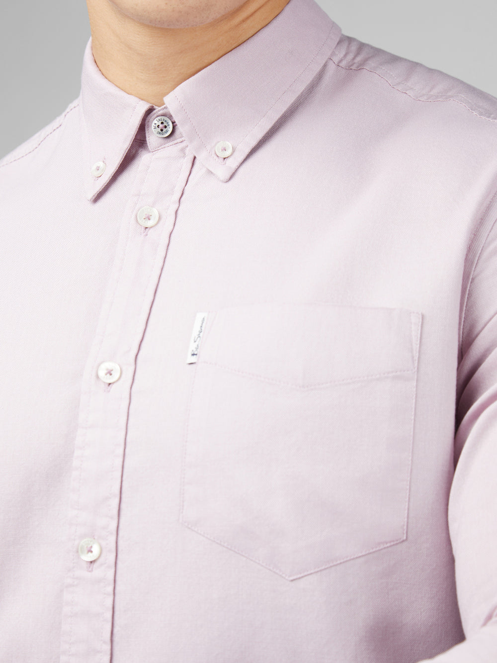 Purple Ben Sherman Signature Oxford Long Sleeve Shirts | TYSMNL-152