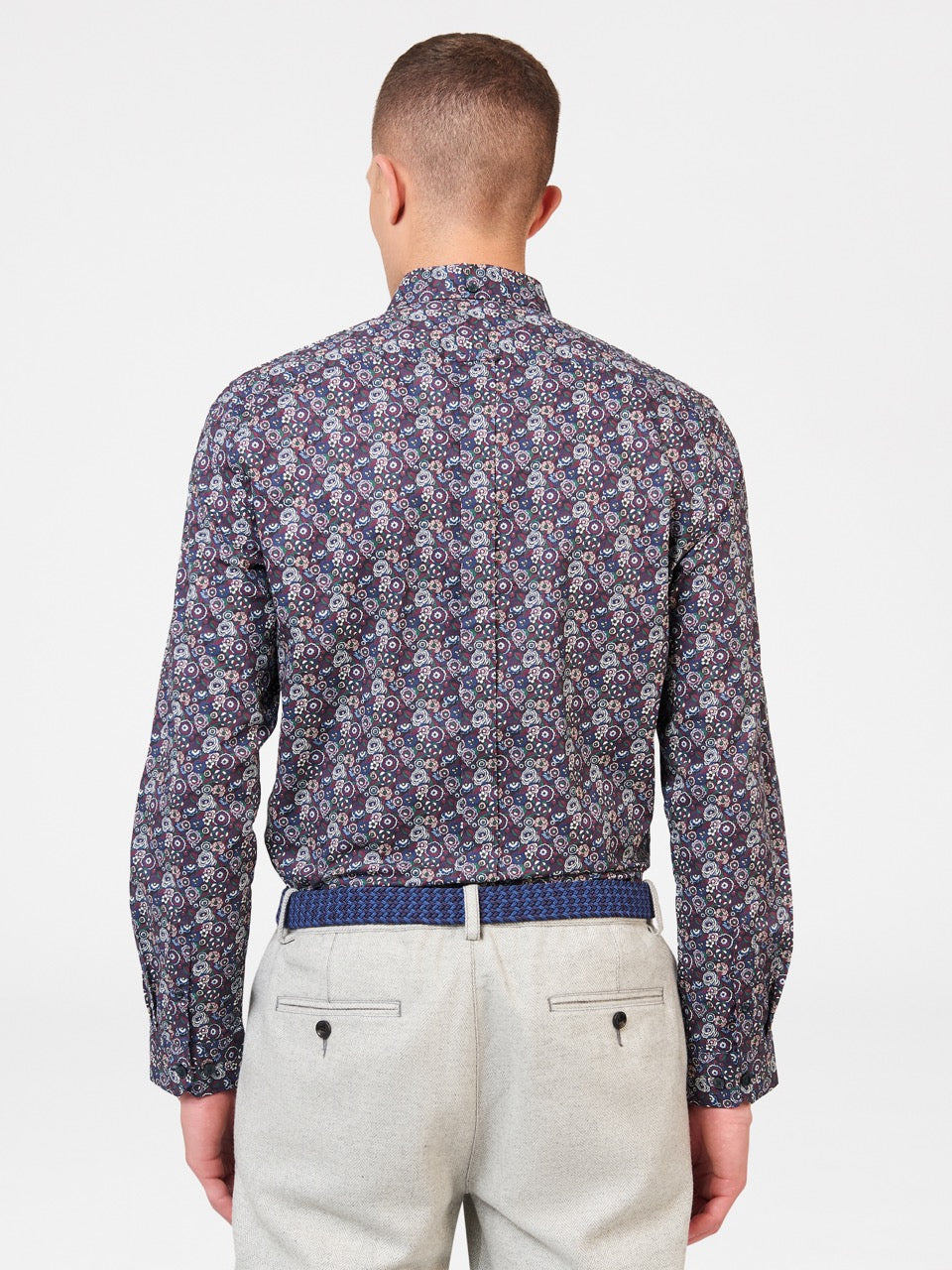 Purple Ben Sherman Winter Floral Shirts | SJLVHR-617