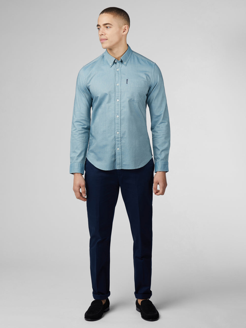 Turquoise Ben Sherman Signature Oxford Shirts | VYXTRL-016