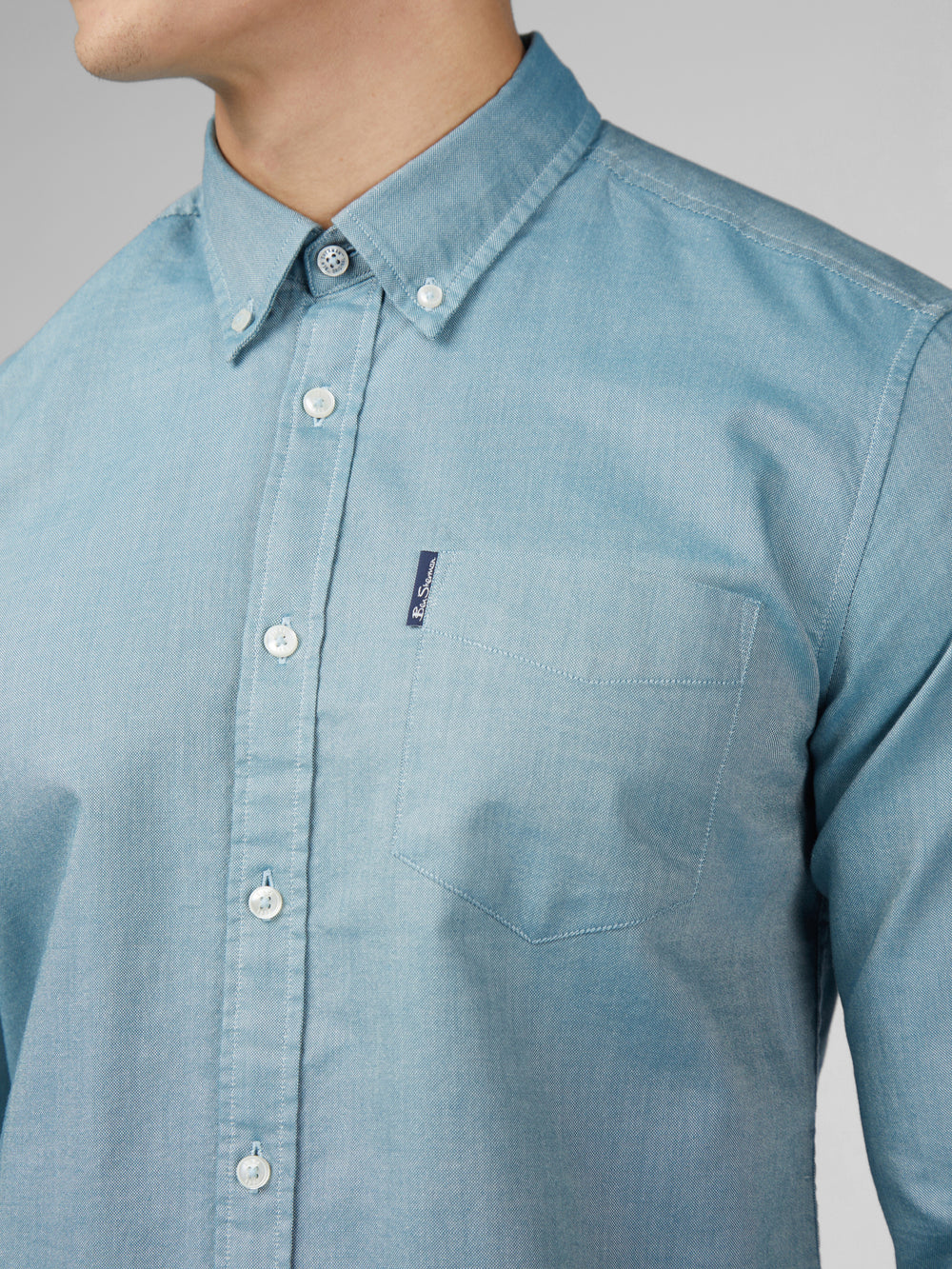 Turquoise Ben Sherman Signature Oxford Shirts | VYXTRL-016