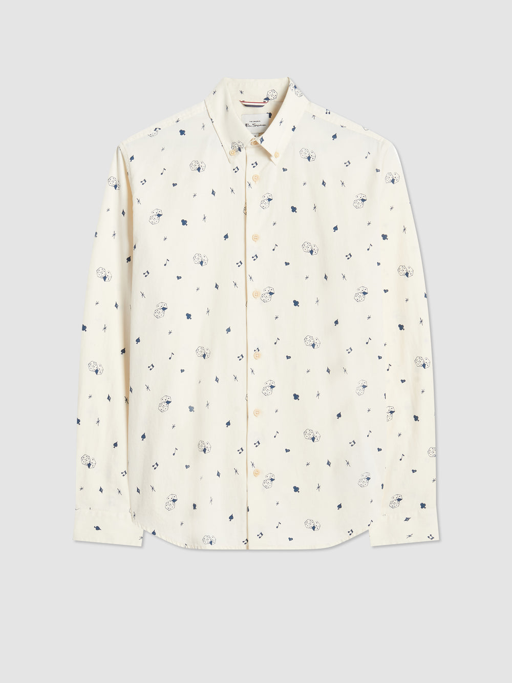 White Ben Sherman Conversational Icon Shirts | FOMQRV-503