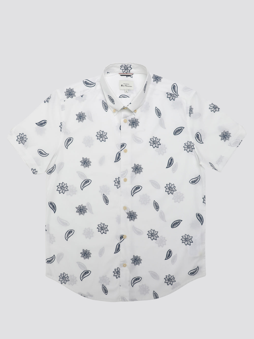 White Ben Sherman Signature Floral Shirts | SFLVYE-724