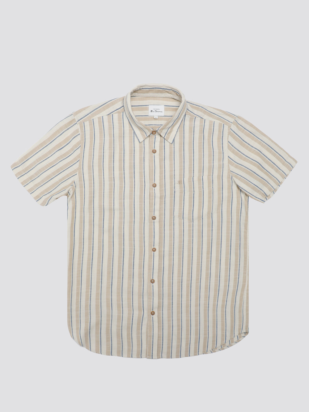 White Ben Sherman Signature Mod Stripe Shirts | VDBESY-827