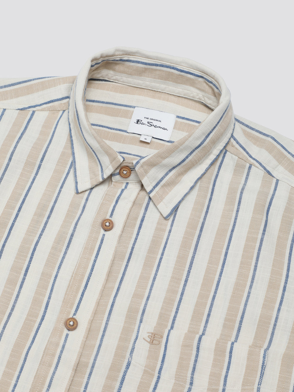 White Ben Sherman Signature Mod Stripe Shirts | VDBESY-827