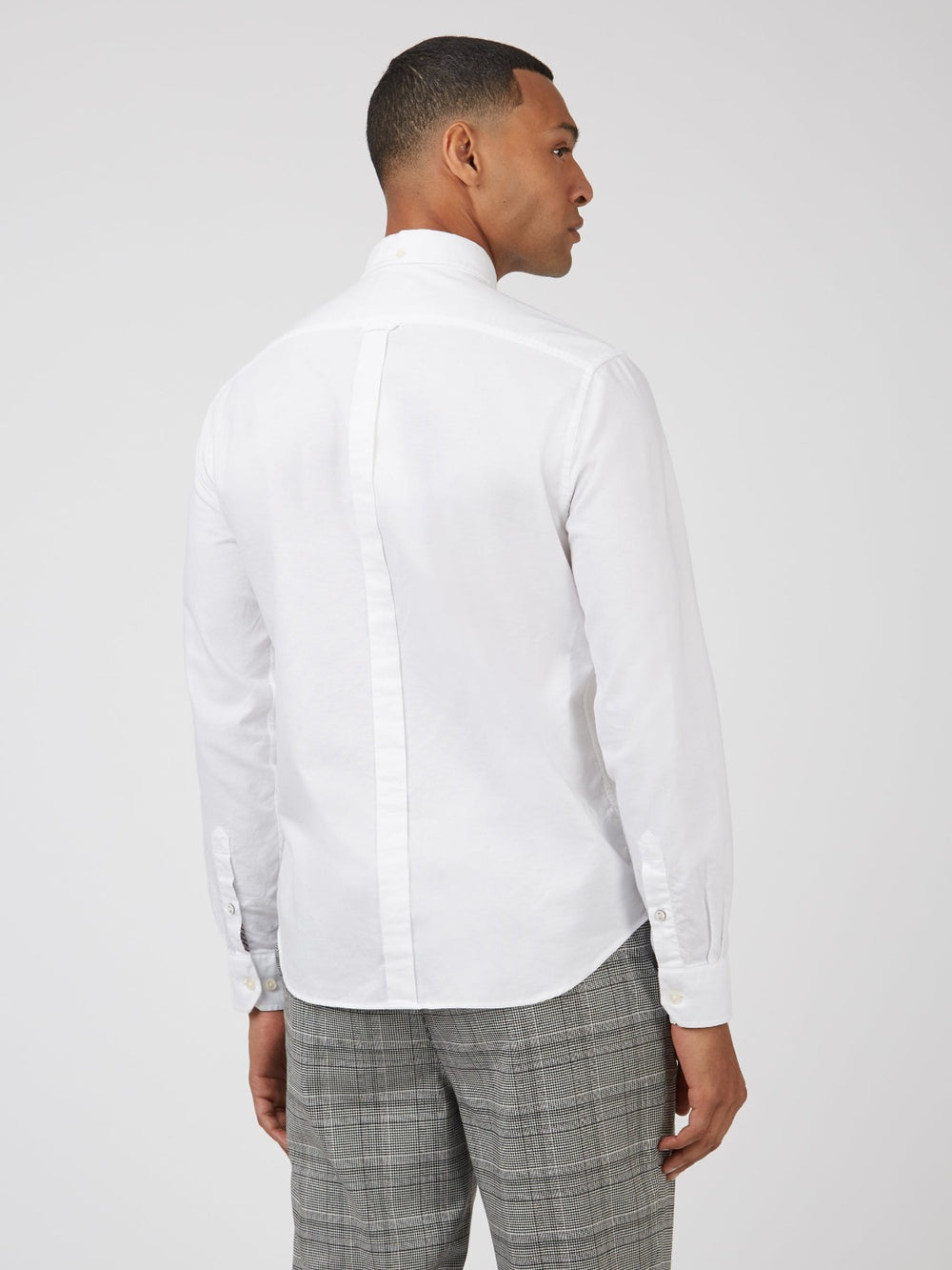 White Ben Sherman Signature Organic Long-Sleeve Oxford Shirts | XZKVPQ-682